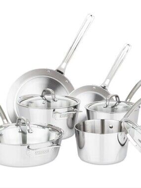 Viking Contemporary 3-Ply Stainless Steel 10-PC Cookware Set